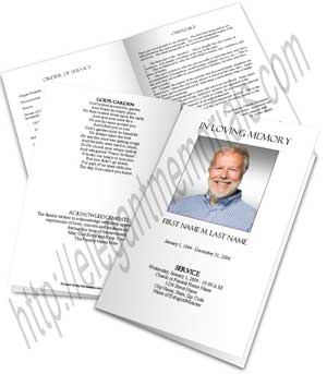 blank funeral program template 2
