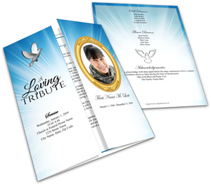 gatefold funeral program template