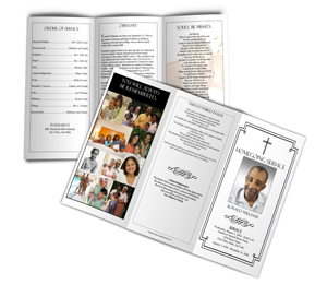 sample funeral program trifold